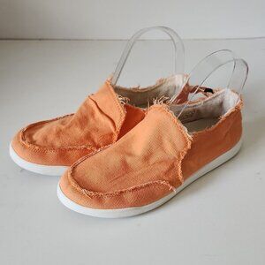 VIONIC | Beach Malibu Slipons Sneakers Canvas Orange Sz 6.5